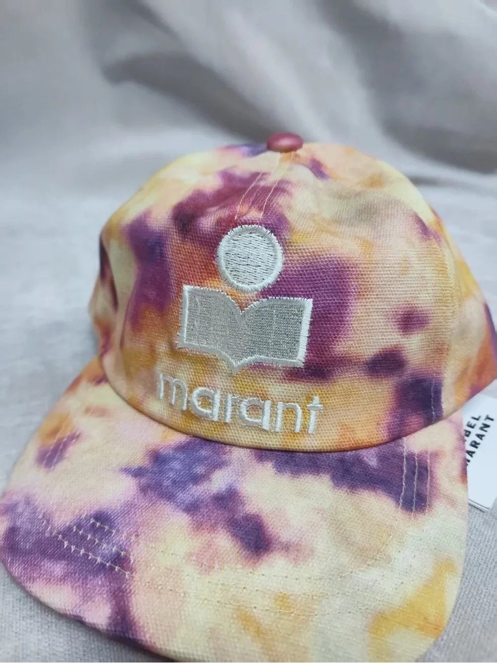 Isabel Marant Tie-Dye Baseball Cap - Yellow & Purple